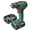Bosch UniversalImpact 18V-60 Akumulátorový príklepový vŕtací skrutkovač (2x2 Ah) 06039D7102 | ajtech.sk