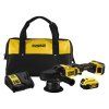 Aku leštička DCM848P2 18V 2x5Ah 125mm 15mm kmit DeWALT | ajtech.sk