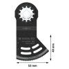 Pílový list Bosch 53x40mm pre náradie | ajtech.sk