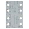 Makita Brúsny papier 80 x 130 mm, zrnitosť 240, 8 otvorov, E-23569 | ajtech.sk