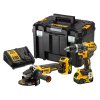 DeWALT DCK2080P2T Sada náradia - Príklepová vŕtačka, uhlová brúska 18 V XR, 2 x 5 Ah | ajtech.sk