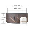 Nafukovacia vírivka MSpa Frame Mono-Eco LED | ajtech.sk