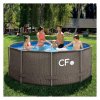 Bazén nadzemný CF FRAME ratan - 305 x 107 cm | ajtech.sk