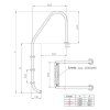 Bazénový rebrík CF (ŠIROKÉ) 150 cm | ajtech.sk