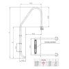 Bazénový rebrík CF (ŠIROKÉ) 120 cm | ajtech.sk