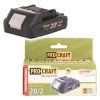 Aku batéria ProCraft 20V 2Ah Li-Ion | ajtech.sk