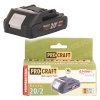 ProCraft 20/2A Akumulátorová batéria 20 V Li-Ion, 2 000 mAh | ajtech.sk