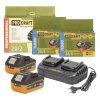 ProCraft Sada dvoch 20 V 4 Ah akumulátorov Procraft 20/4 Turbo a nabíjačky 20/2 | ajtech.sk