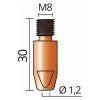 Kontaktná špička SOLUTION M8/30 1,2mm 10ks | ajtech.sk