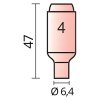 Keramická hubica Ø 6,4 pre horáky TIG 17/18/26 | ajtech.sk