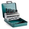 Makita D-54081 Sada 19 ks valcovaných vrtákov HSS-R do kovu 1-10 mm | ajtech.sk