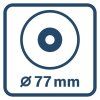 Aku leštička GPO 12V-77 77mm 2200ot/min Bosch | ajtech.sk