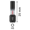 Bity Bosch PRO Hex Impact H5 25mm 2ks | ajtech.sk