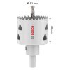 Bimetalová dierovka Bosch 51 mm | Univerzálna | ajtech.sk