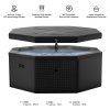 Pevná vírivka Wave COMO 6 Charcoal black | ajtech.sk