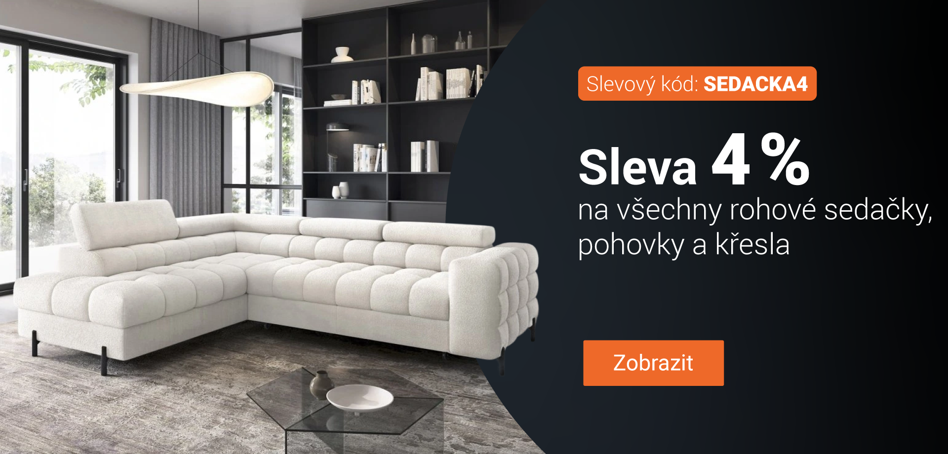 Sedací soupravy rohové 4%