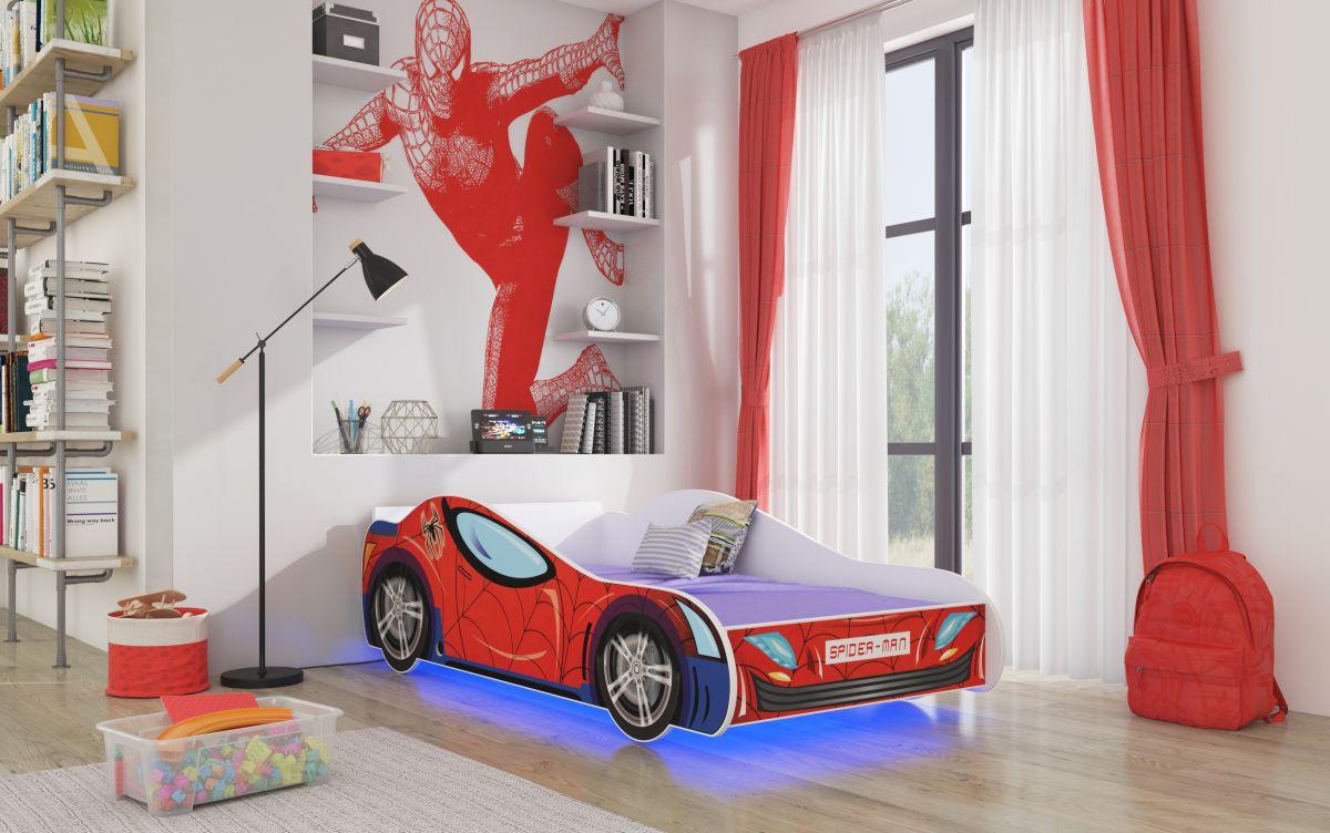 Jednolůžko Spider pro malé fanoušky aut