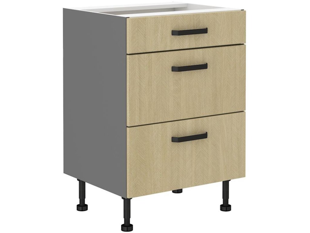 Kuchyňská linka SCANDI - 60 šuplíky (60 D 3S)