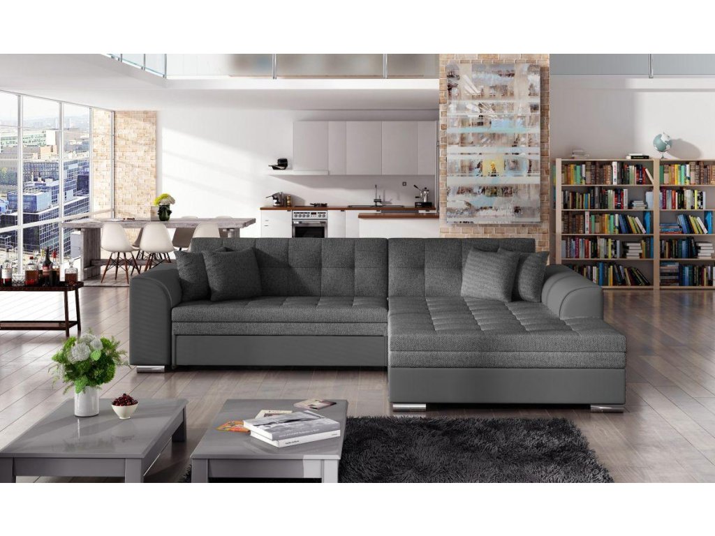 Rohová sedací souprava SORENTO - Inari 96/Soft Eko kůže 29 - Pravý roh