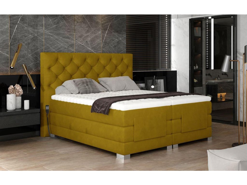 Dvoulůžko boxspring CLOVER - Monolith 48-160x200cm