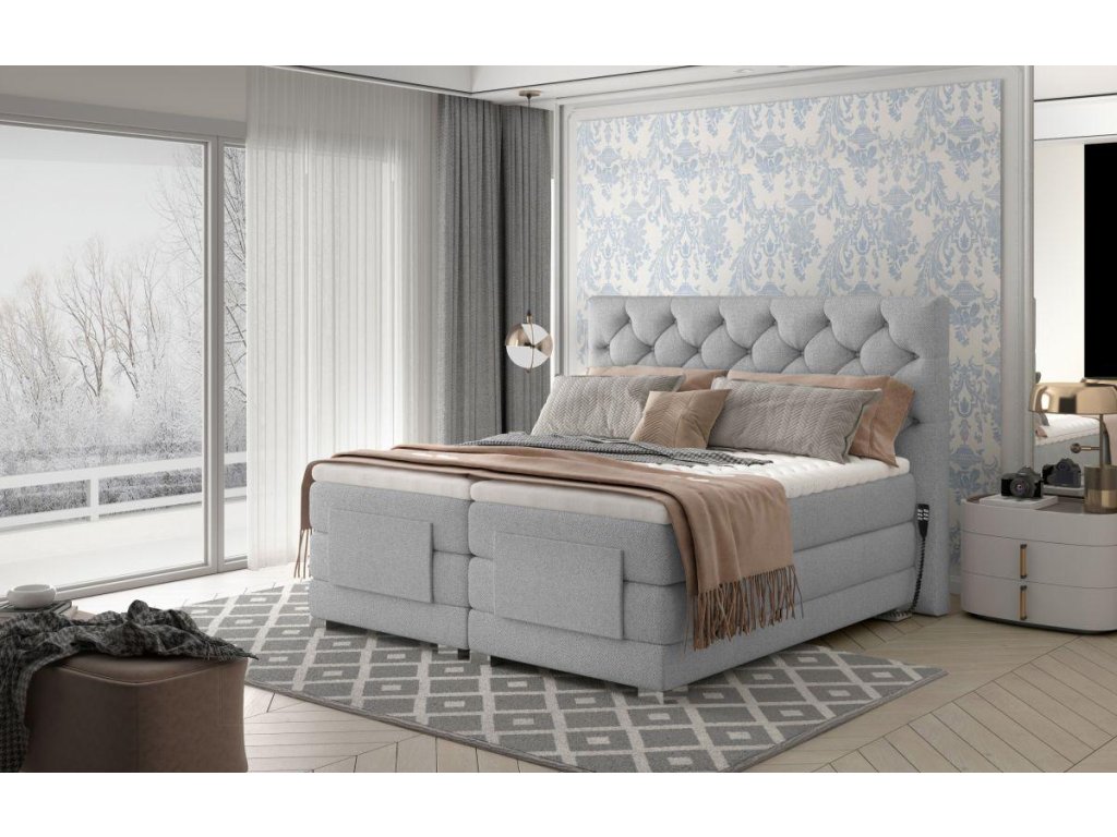 Dvoulůžko boxspring CLOVER - Grande 81-180x200cm