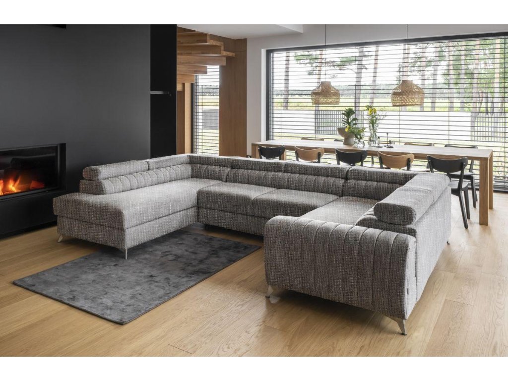 Sedací souprava do "U" LOUIS - Marte 130 - levý roh