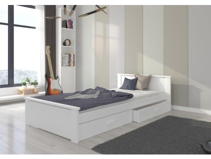 Postel ALDEX - Bílá - 80x180cm