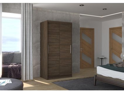 Posuvná skříň ASTEN - Choco - šířka 100cm