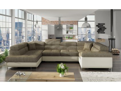 Rohová sedací souprava LETTO - Berlin 3/ Soft Eko kůže 33, levý roh
