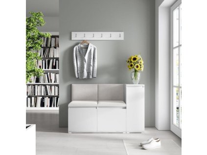 Předsíňová stěna EMI 25 - Bílá,