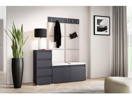 Předsíňová stěna EMI 34 - Grafit,