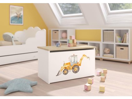Box na hračky DARIA - Sonoma - Bagr