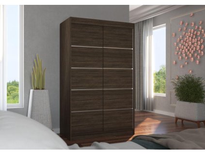 Posuvná skříň BENISSO - Choco - šířka 120cm