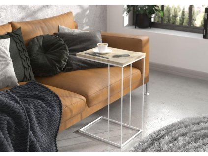 StoleknanotebookDRU-Bílá/DubSonoma-30x62x30cm