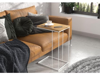 StoleknanotebookDRU-Bílá/Artisan-30x62x30cm