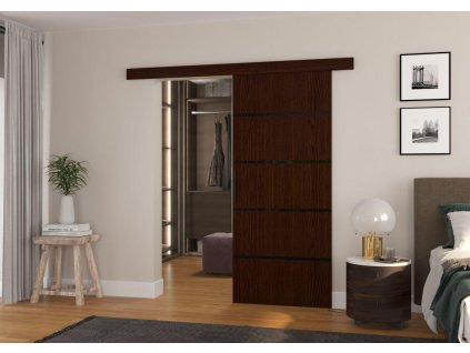 Posuvné dveře MUSCHU - Wenge - šířka 86cm