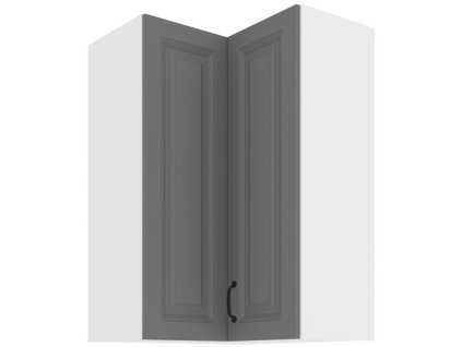 kuchyňská linka STILO - DUSTGREY MAT / Bílá - 60x60 GN horní roh (60x60 GN-90 2F (90°))