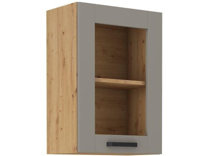 Kuchyňská linka LUNA - Claygrey / Artisan - 40 horní prosklená (40 GS-72 1F)