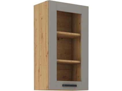 Kuchyňská linka LUNA - Claygrey / Artisan - 40 horní prosklená (40 GS-90 1F)