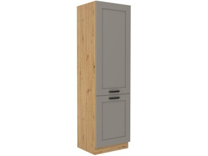 Kuchyňská linka LUNA - Claygrey / Artisan - 60 lednicová skříň (60 LO-210 2F)