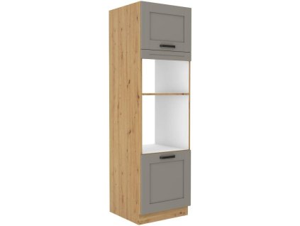 Kuchyňská linka LUNA - Claygrey / Artisan - 60 na troubu a mikrovlnku (60 DPM-210 2F)