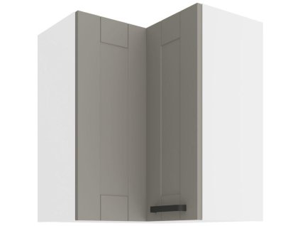 Kuchyňská linka LUNA - Claygrey / Bílá - 60x60 horní roh (60x60 GN-72 2F (90°))