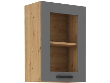 Kuchyňská linka LUNA - Dustgrey / Artisan - 40 horní prosklená (40 GS-72 1F)