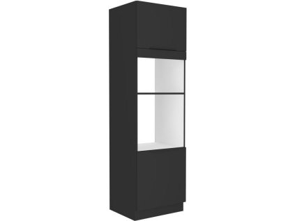 Kuchyňská linka SIENA - Černý mat - 60 na troubu a mikrovlnku (60 DPM-210 2F)
