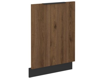 Kuchyňská linka MONZA - Ořech / Černá mat - dvířka na myčku (ZM 713x596)