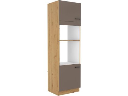 Kuchyňská linka BOLONIA - Dub Artisan / Truffle grey - 60 na troubu a mikrovlnku (60 DPM-210 2F)