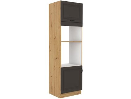Kuchyňská linka STILO - Grafit / Artisan - 60 na troubu a mikrovlnku (60 DPM-210 2F)