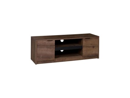 RTV stolek DENVER - Dub Monaster / Černý lesk - 135cm