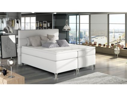 Čalouněná postel boxspring AMADEO - Soft Eko kůže 17 - 180x200 cm