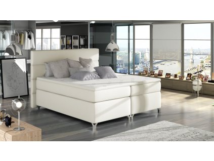 Čalouněná postel boxspring AMADEO - Soft Eko kůže 33 - 140x200 cm